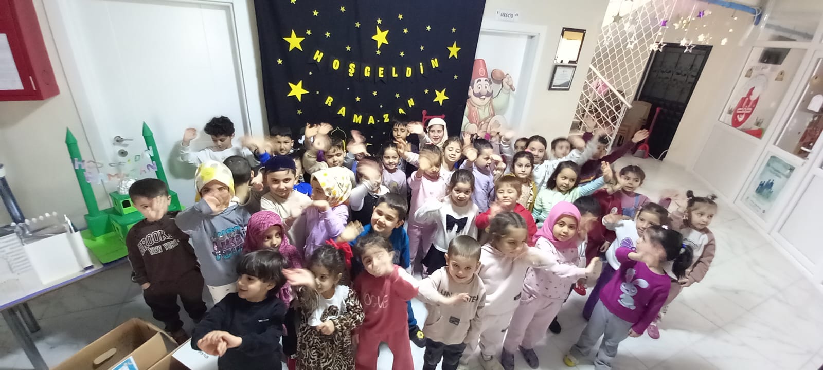 Develi'deki Ramazan etkinlikleri coşkusuna okul öncesi kurs öğrencilerde katıldı.
