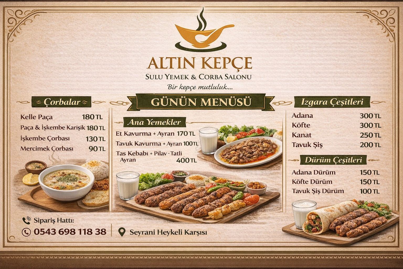 Altın Kepçe Çorba Suluyemek Salonu